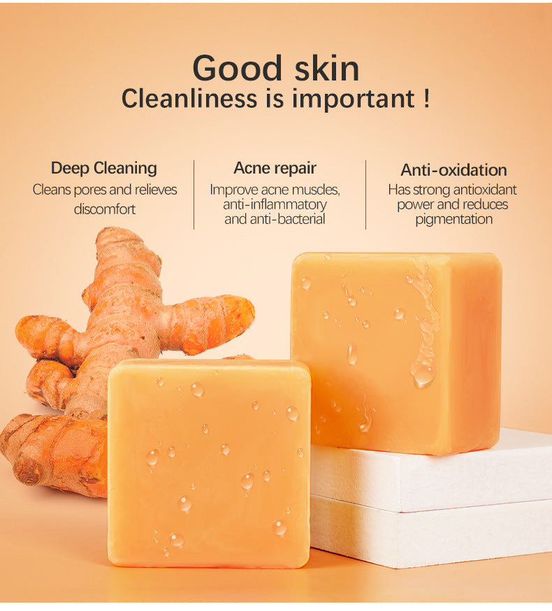 Turmeric Cleansing Bath Soap Reduces Dullness