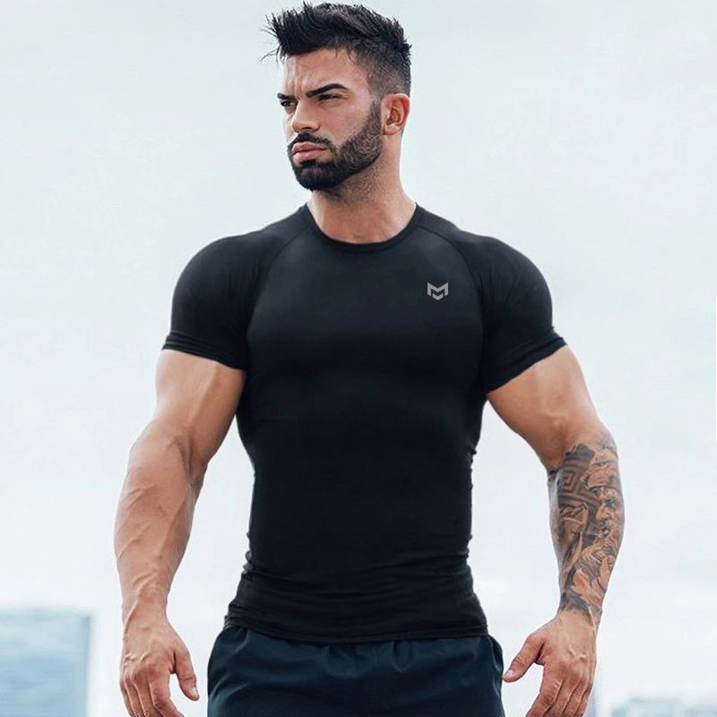 Gym Short Sleeve T Quick Dry Gym Clothes