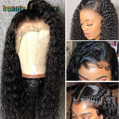 Brazilian Kinky Curly Lace Front Human Hair Wigs